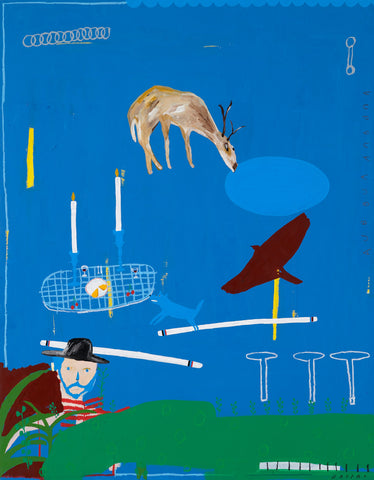 Helper, KAPPAO, 2023Acrylic on panel116.8 × 91.0 cm