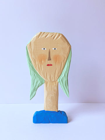 Wood piece series, KAPPAO, 2025Acrylic on wood25.0 × 13.5 × 2.0 cm
