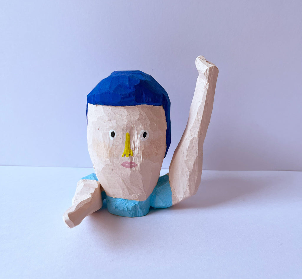 Wood piece series, KAPPAO, 2025Acrylic on wood10.0 × 11.0 × 10.0 cm