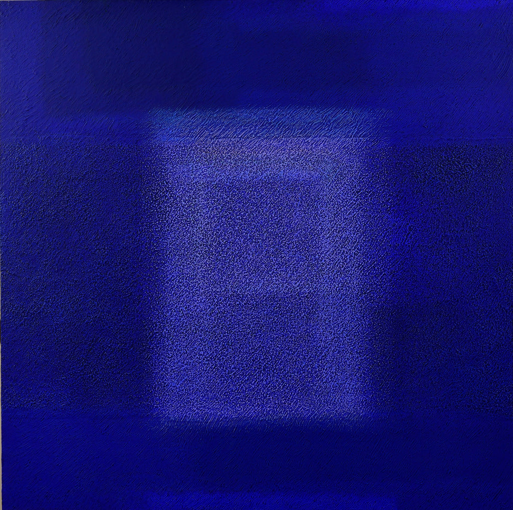 IN BLUE May '18 (Ⅱ), KATSUYOSHI INOKUMA, 2017Acrylic, coffee powder on panel90.0 × 90.0cm