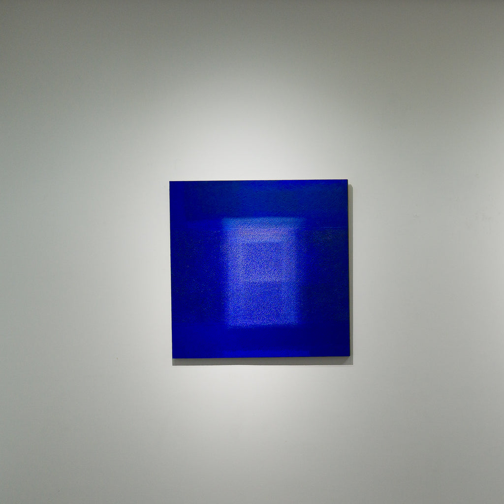 IN BLUE May '18 (Ⅱ), KATSUYOSHI INOKUMA, 2017Acrylic, coffee powder on panel90.0 × 90.0cm