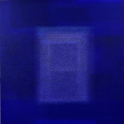 IN BLUE May '18 (Ⅱ), KATSUYOSHI INOKUMA, 2017Acrylic, coffee powder on panel90.0 × 90.0cm