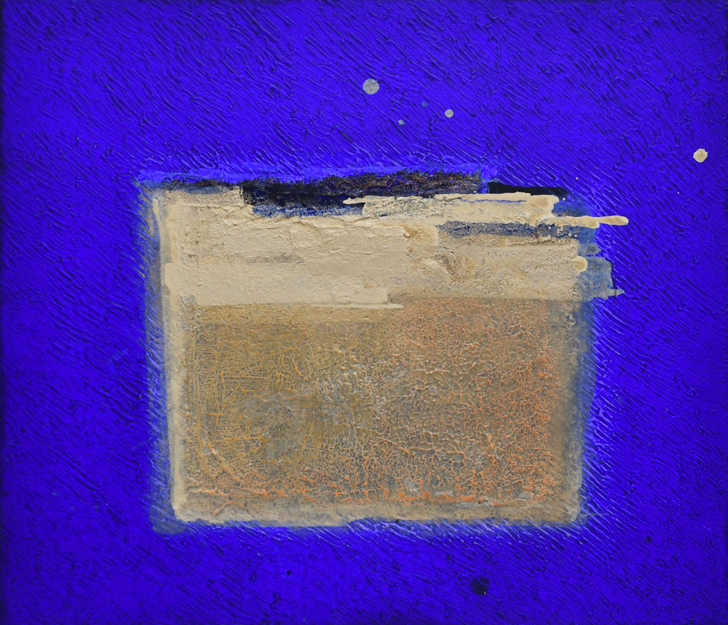 IN BLUE May '22, KATSUYOSHI INOKUMA, 2022Acrylic and coffee powder on panel45.5 × 53.0 cm