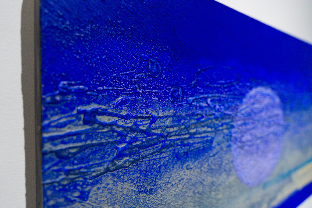 IN BLUE Oct '23, KATSUYOSHI INOKUMA, 2023Acrylic, coffee powder on paper35.0 × 59.0 cm