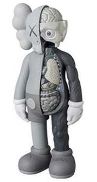COMPANION (FLAYED) Open Edition (Gray), KAWS, 2016Soft vinyl, Original case27.5 × 12.2 × 6.8 cm
