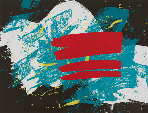 Red flag, KAZUO SHIRAGA, 1993Silkscreen on paper65.0 × 85.0 cmEdition of 60