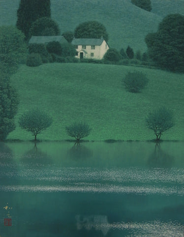 Cool breeze, KAZUYUKI FUTAGAWA, Mineral pigment on paper41.0 × 31.8 cm