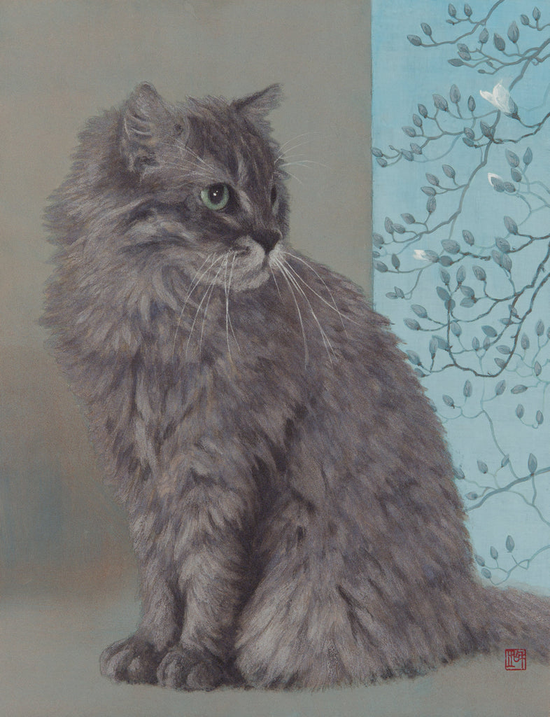 Pretending to See / Pretending Not to See, KAZUYUKI FUTAGAWA, 2025Mineral pigments on Japanese paper40.9 × 31.8 cm