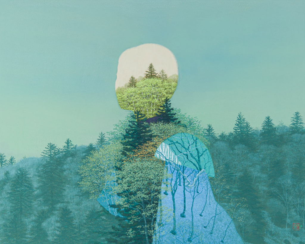 A time of light - Furano, from winter to spring, KAZUYUKI FUTAGAWA, 2025Mineral pigment on paper72.7 × 90.9 cm