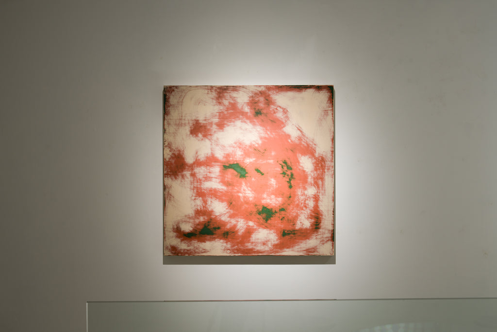 Overlaid Series No. 24-20-08, KIM DEOK HAN, 2024East lacquer on panel60.0 × 60.0 × 4.5 cm