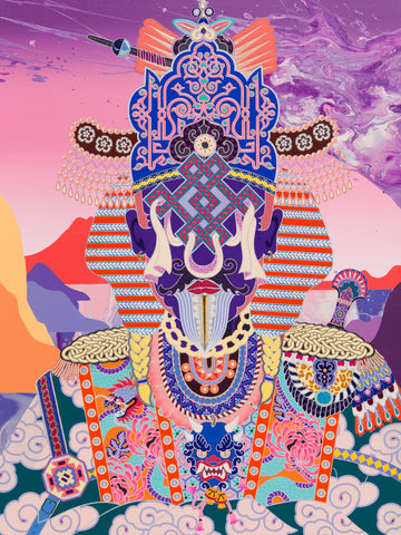 M 923 T, KOHEI KYOMORI, 2025Mineral pigments, UV resin on canvas80.0 × 60.0 × 4.0 cm