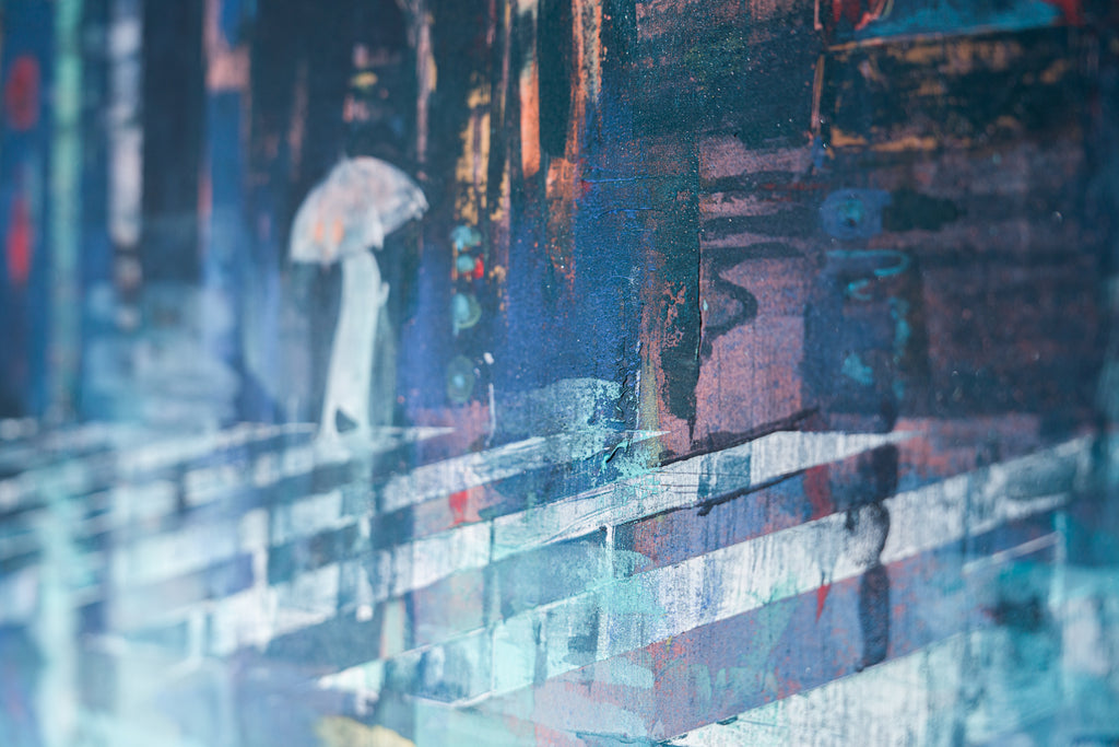 White of Contemplation, KOSUKE HARASAWA, 2025Mineral pigments, Ink, Silver leaf on Japanese paper mounted on wooden board116.7 × 91.0 cm