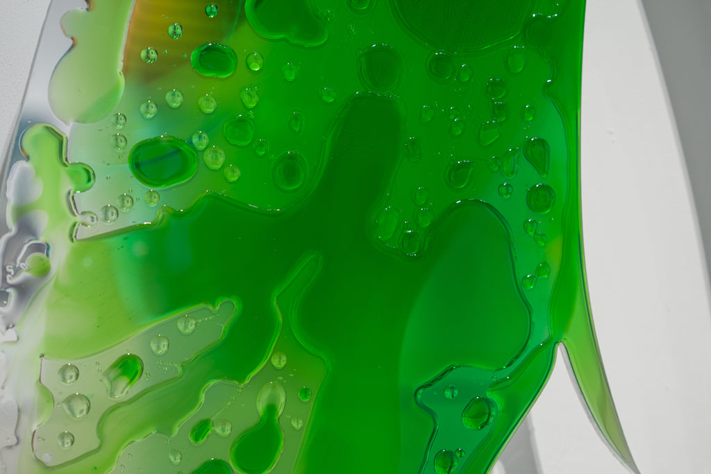 Spectral III: Green Pulse, LAI JUN T., 2026Acrylic, Epoxy resin183.0 × 120.0 cm