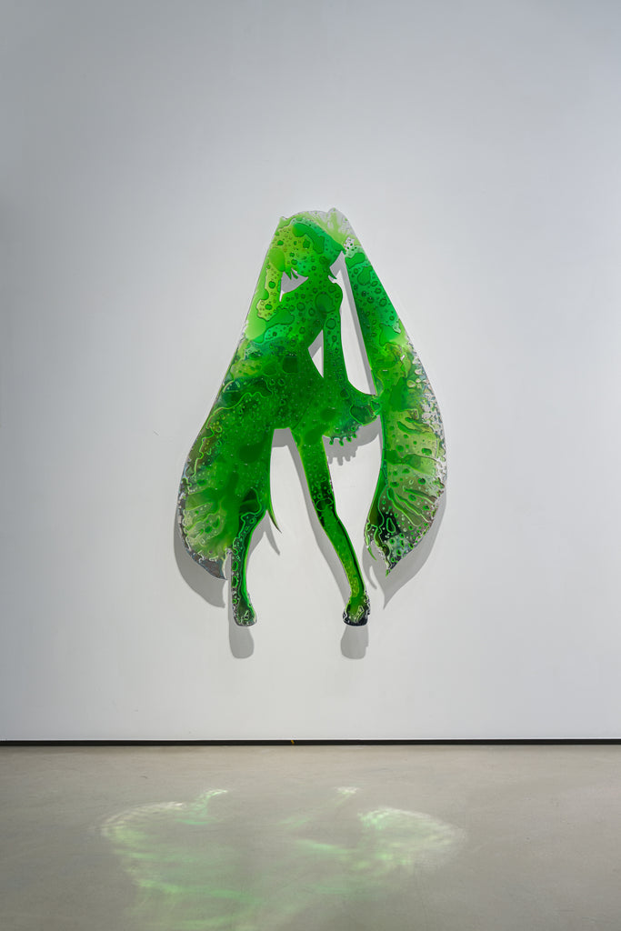 Spectral III: Green Pulse, LAI JUN T., 2026Acrylic, Epoxy resin183.0 × 120.0 cm