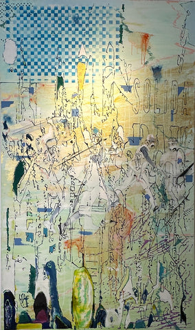 No 3 - True Gold - Dreamer, LE Quy Tong, 2019Oil and Acrylic on Canvas195.0 × 115.0 cm