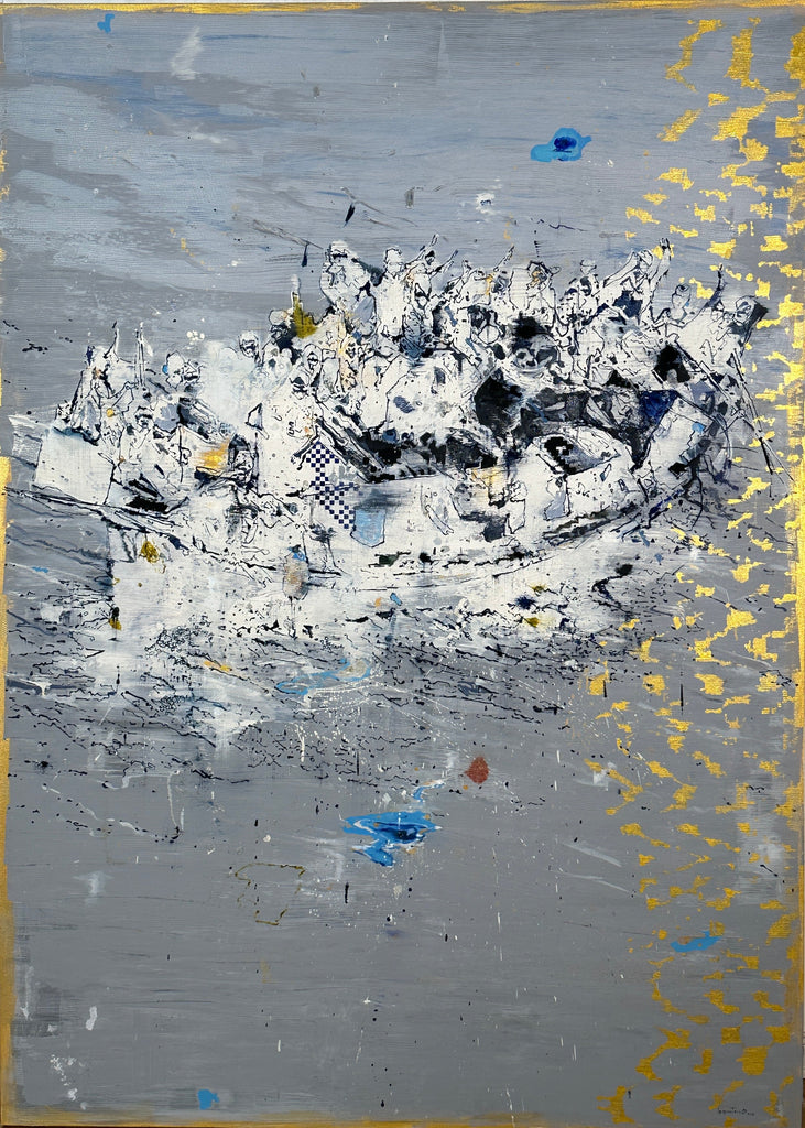 No 9 - True Gold - Dreamer, LE Quy Tong, 2019Oil and Acrylic on Canvas180.0 × 130.0 cm