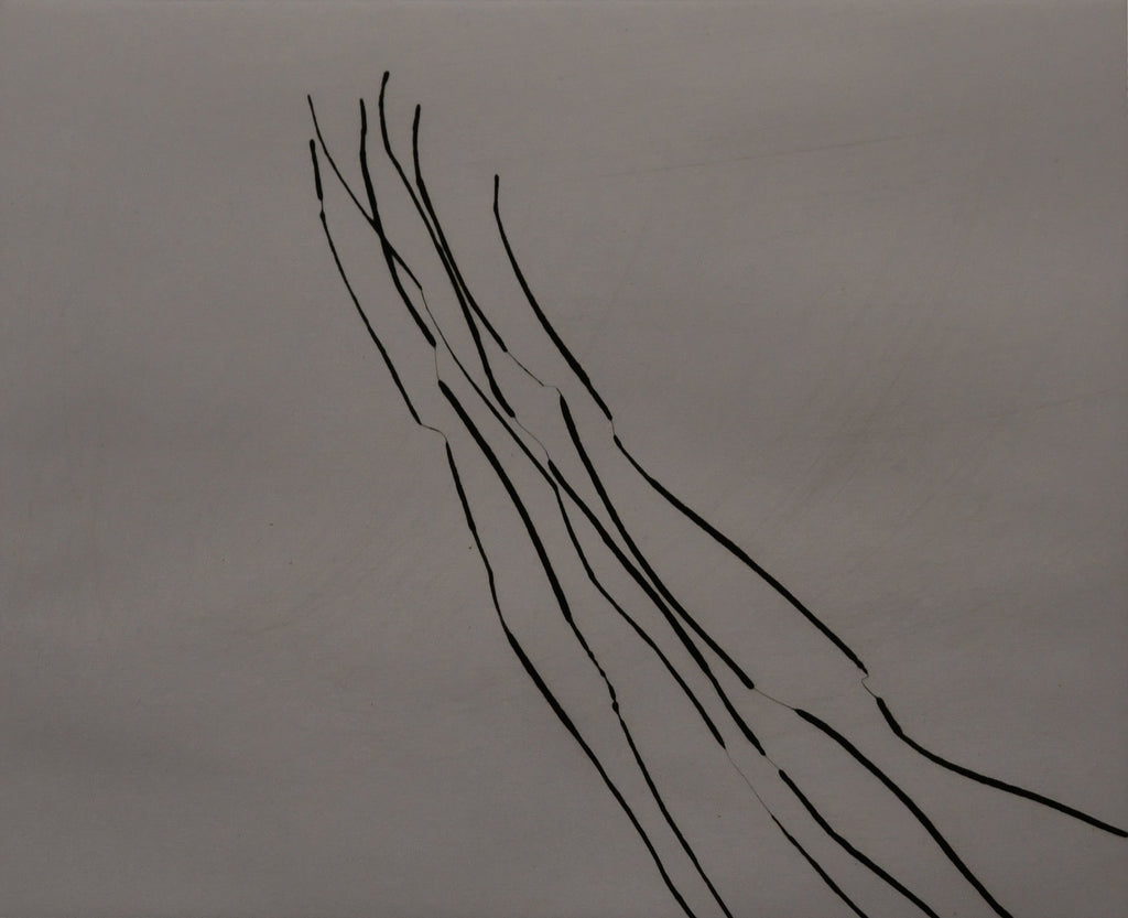 FROM LINE 6 AP, LEE UFAN, 1981Drypoint on paper27.5 × 33.8 cm