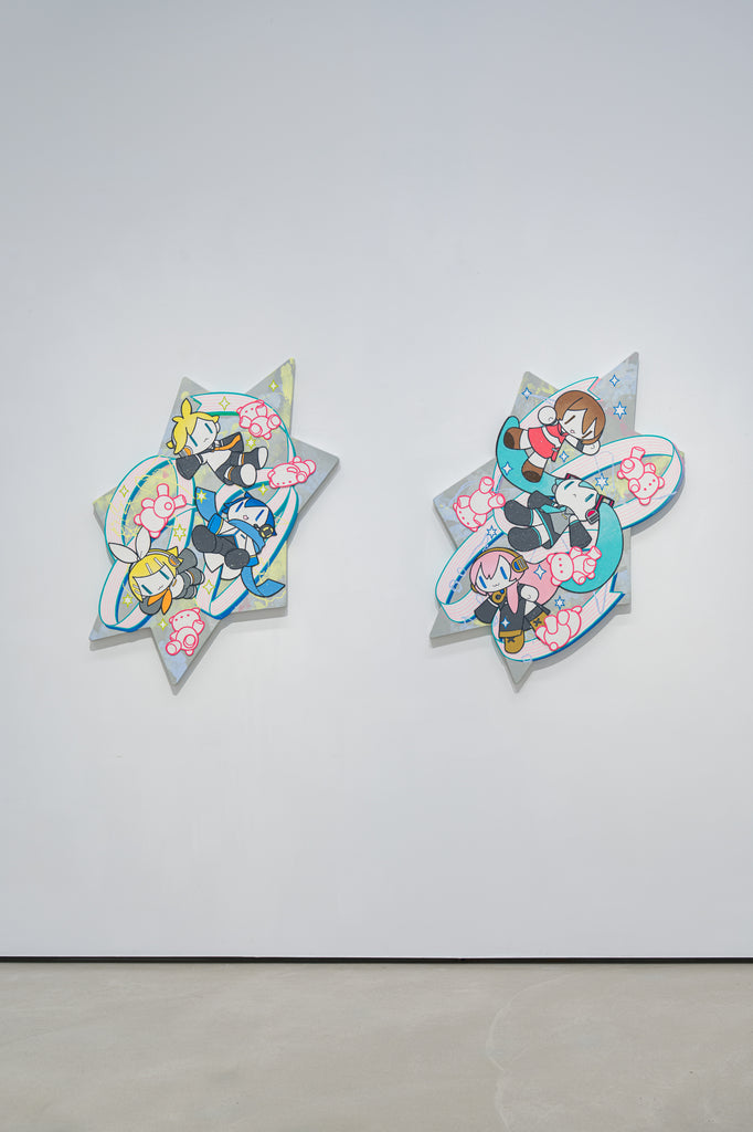 Musunde (KAITO, KAGAMINE RIN, LEN) Musunde, Hiraite, MAHO TAKAHASHI, 2026Acrylic on canvas116.7 × 91.0 × 3.5 cm