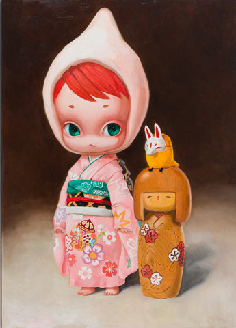 The Masked Chick, MANE, 2025Oil on canvas91.0 × 65.0 cm