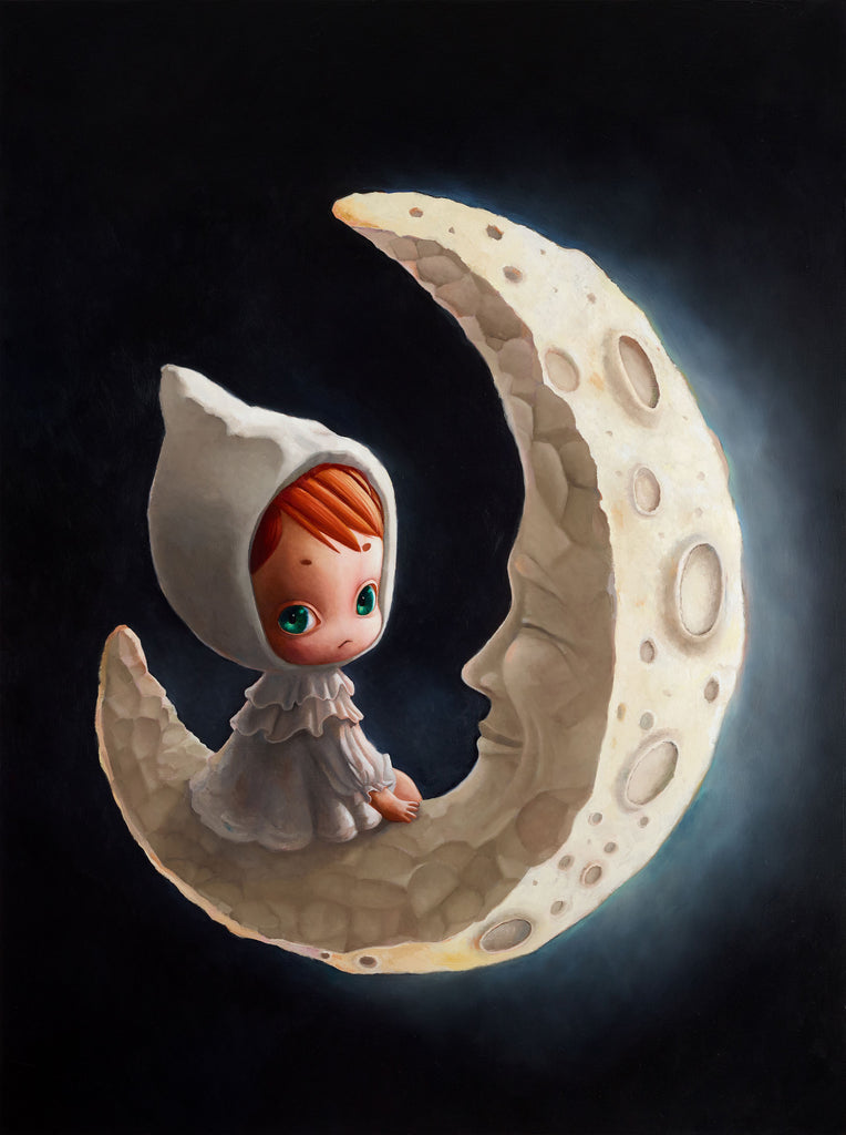 Cradled by the Moon, MANE, 2026Oil on canvas130.0 × 97.0 cm