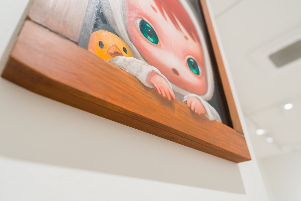 Peeking, MANE, 2026Oil on wood panel52.5 × 38.0 cm