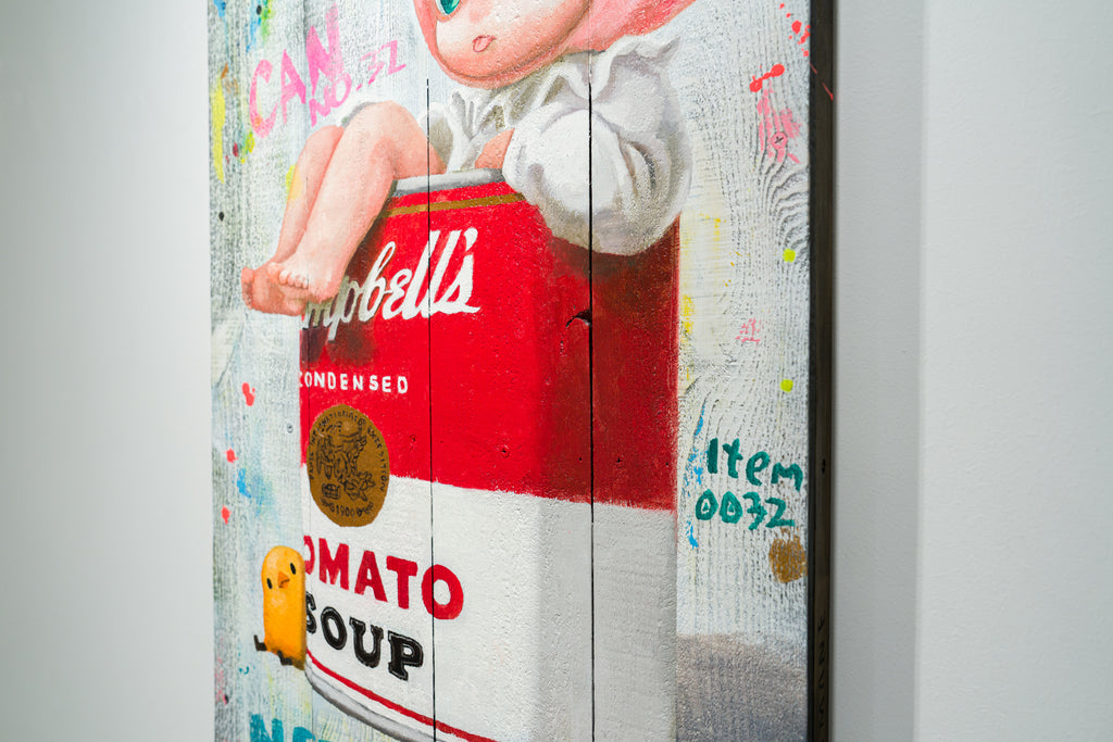 Can No.32, MANE, 2026Oil on wood panel89.5 × 48.0 cm