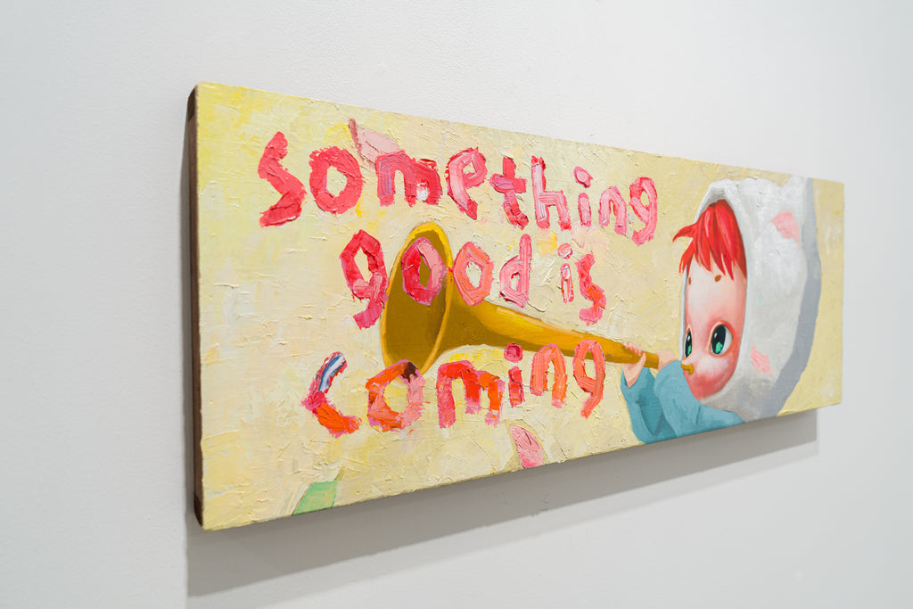 Something Good Is Coming, MANE, 2026Oil on wood panel30.0 × 80.0 cm