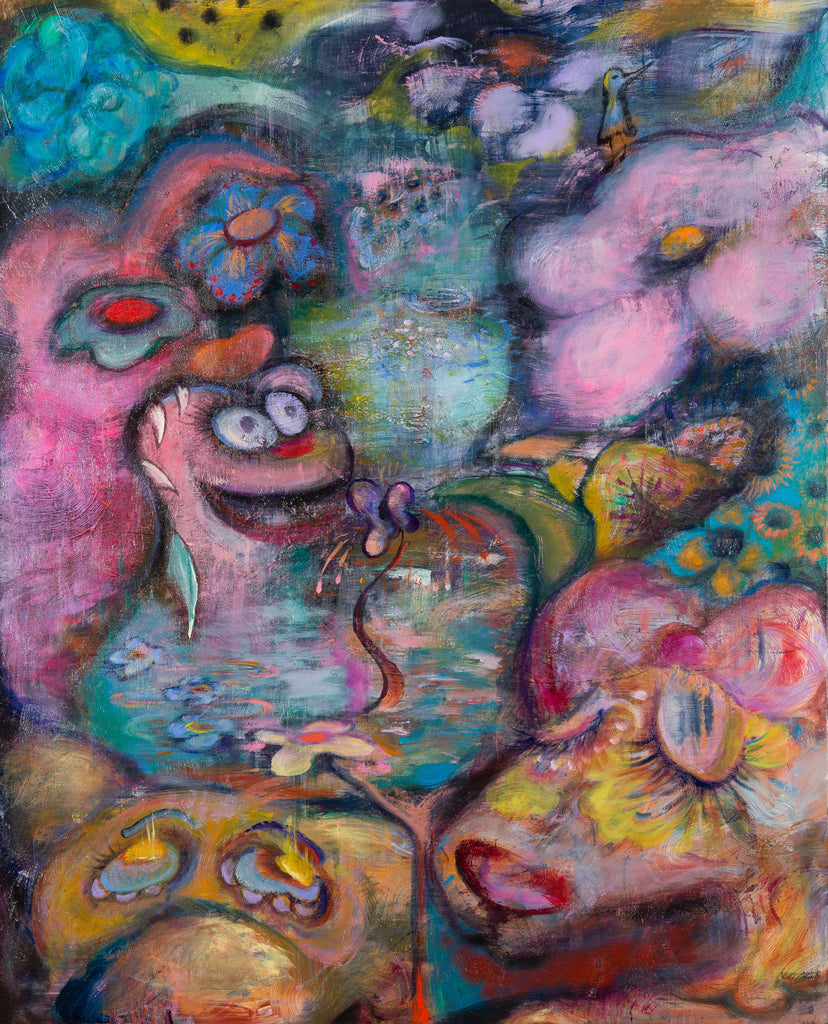 Sanctuary, MAOKA UEDA, 2023Acrylic on canvas80.7 × 65.3 cm