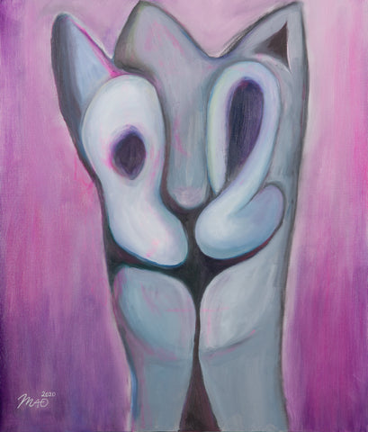 I stepped on the cat, MAOKA UEDA, 2020Acrylic on canvas53.2 × 45.5 cm