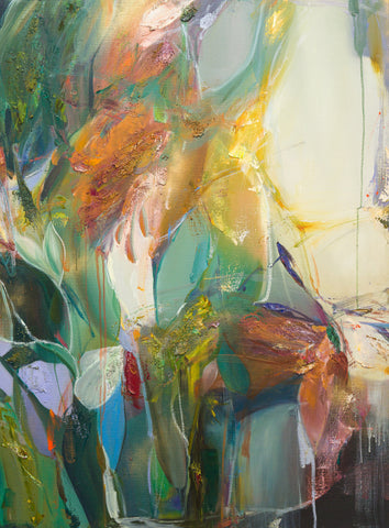 Trace of quiet landscapes #1, MARINO FUNAHASHI, 2025Oil,Acrylic,Sand,Spray,Canvas ,Panel130.0 × 97.0 cm