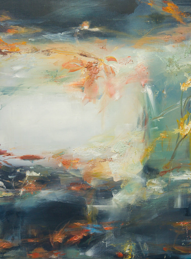 Trace of quiet landscapes #3, MARINO FUNAHASHI, 2025Oil, Acrylic, Sand, Spray, Canvas, Panel130.0 × 97.0 cm