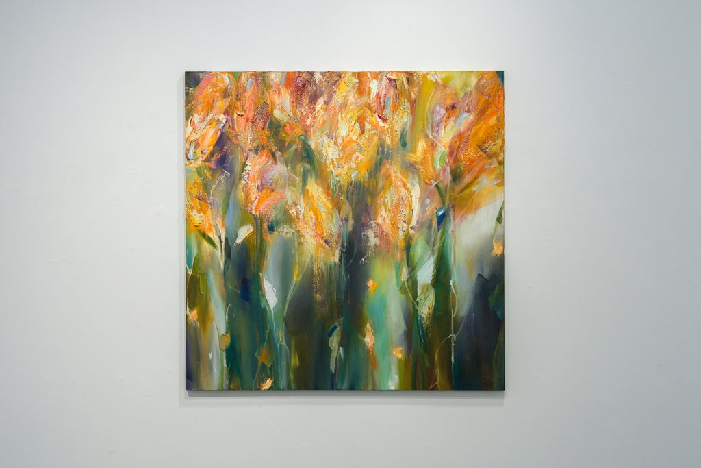 Trace of quiet landscapes #4, MARINO FUNAHASHI, 2025Oil, Acrylic, Sand, Spray, Canvas, Panel116.7 × 116.7 cm