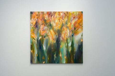 Trace of quiet landscapes #4, MARINO FUNAHASHI, 2025Oil, Acrylic, Sand, Spray, Canvas, Panel116.7 × 116.7 cm