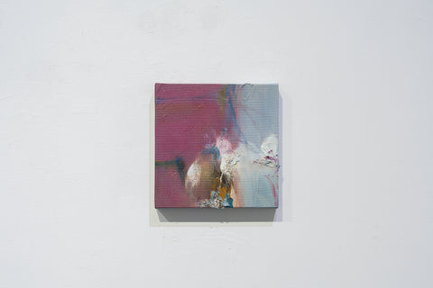 Elements landscapes #3, MARINO FUNAHASHI, 2025Oil, Acrylic, Sand, Spray, Canvas, Panel22.7 × 22.7 cm