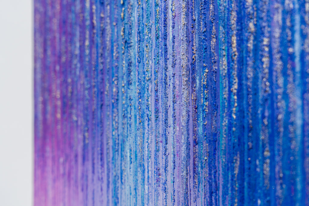 Rain -fog- #3, MARINO FUNAHASHI, 2025Acrylic, Sand, Glass, Canvas, Panel53.0 × 20.0 cm