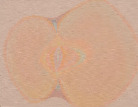 Core and Heart Series NO.45, MISHA, 2025Acrylic on panel14.0 × 18.0 cm