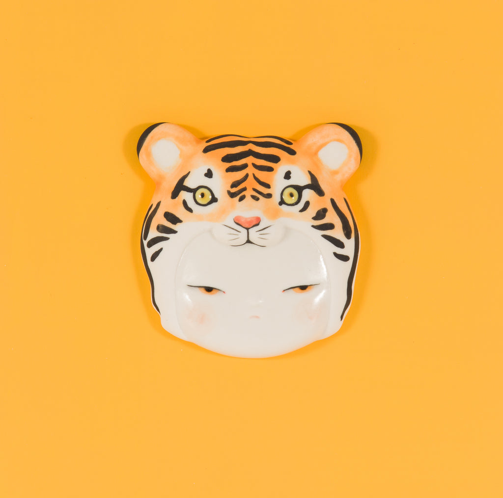 Tiger Baby 2, MIYAKO TERAKURA, 2026Ceramic, Slip casting17.0 × 17.0 cm