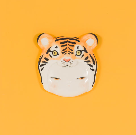 Tiger Baby 2, MIYAKO TERAKURA, 2026Ceramic, Slip casting17.0 × 17.0 cm
