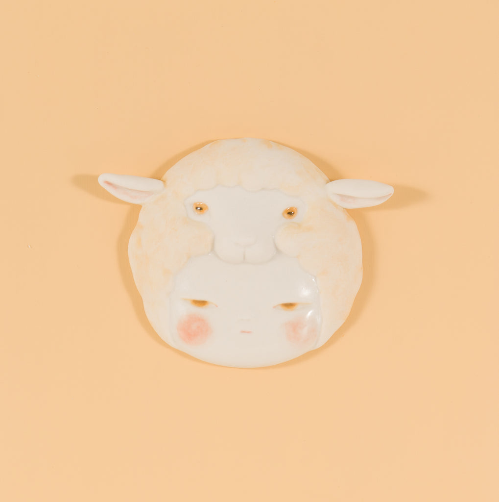 Sheep Baby 2, MIYAKO TERAKURA, 2026Ceramic, Slip casting17.0 × 17.0 cm