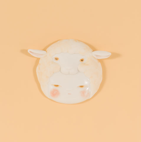 Sheep Baby 2, MIYAKO TERAKURA, 2026Ceramic, Slip casting17.0 × 17.0 cm