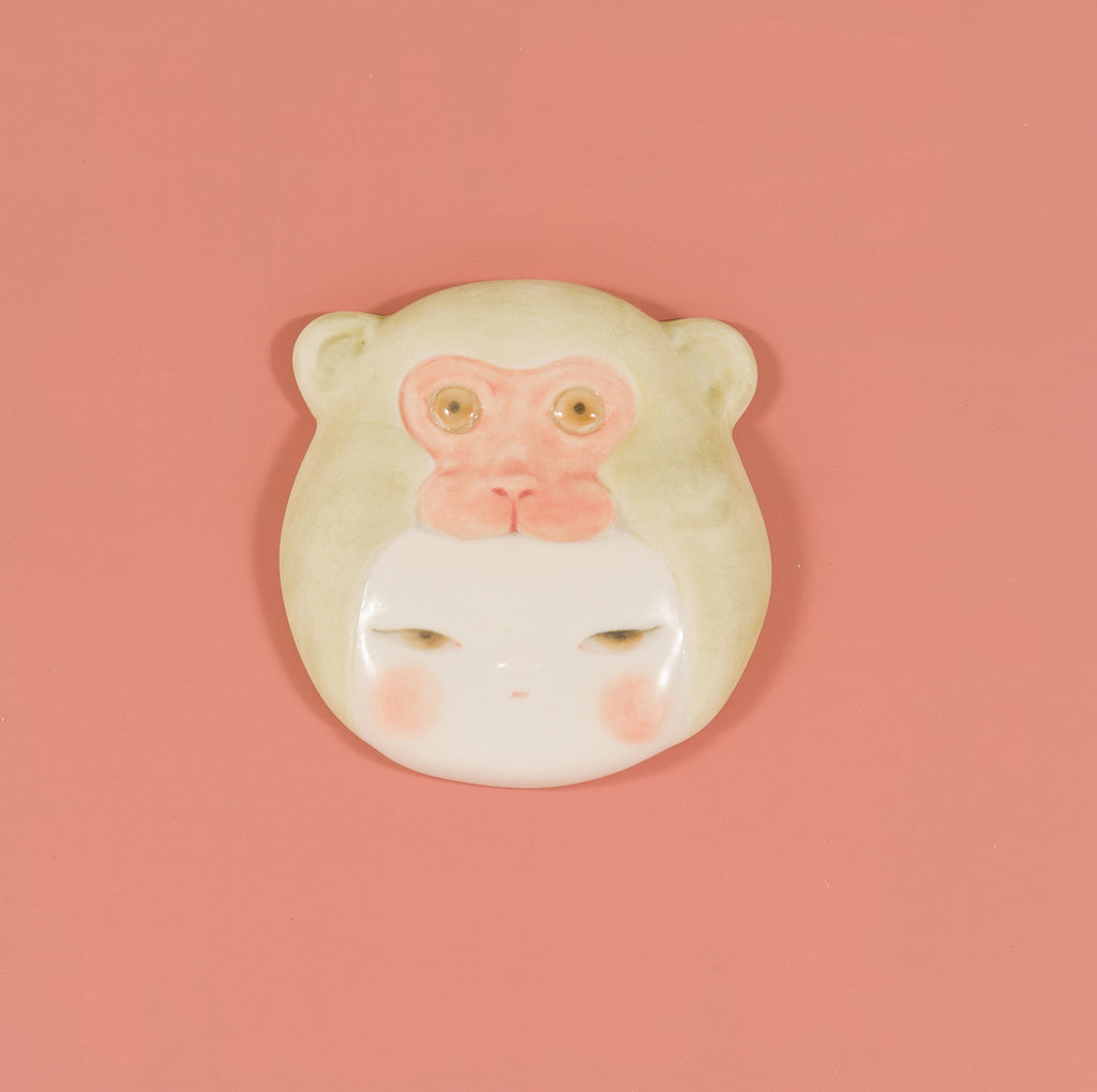 Monkey Baby 2, MIYAKO TERAKURA, 2026Ceramic, Slip casting17.0 × 17.0 cm