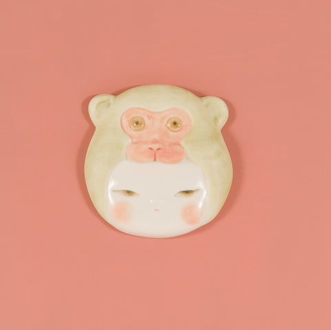 Monkey Baby 2, MIYAKO TERAKURA, 2026Ceramic, Slip casting17.0 × 17.0 cm
