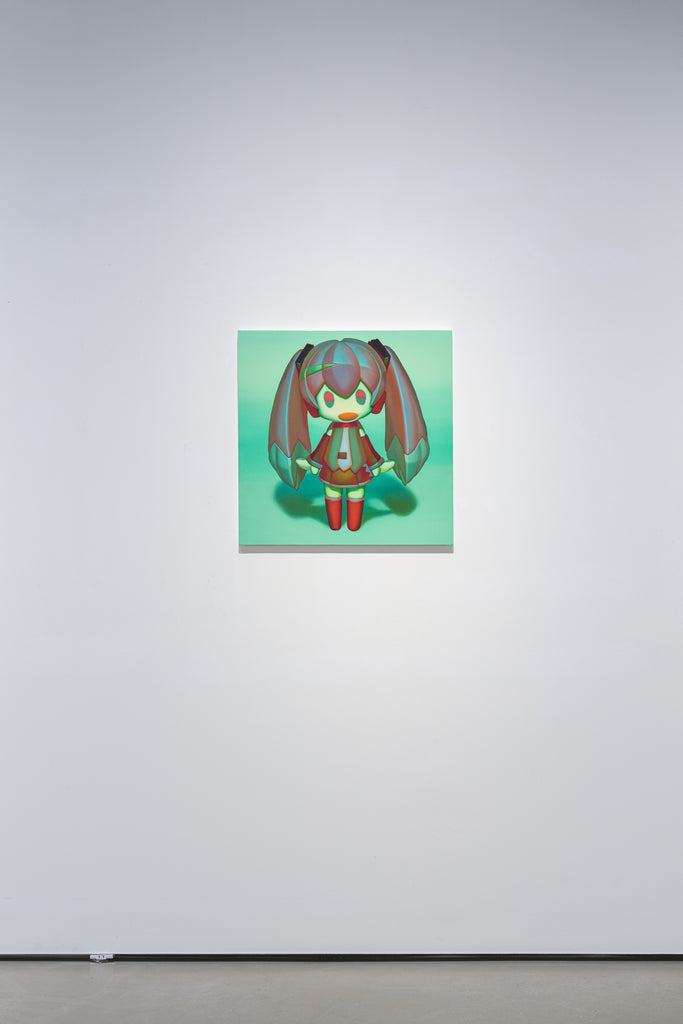 VIRTUAL SINGER series “MIKU ll”, MOE SHIMADA, 2026Oil on canvas65.3 × 65.3 cm