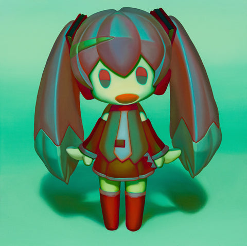 VIRTUAL SINGER series “MIKU ll”, MOE SHIMADA, 2026Oil on canvas65.3 × 65.3 cm