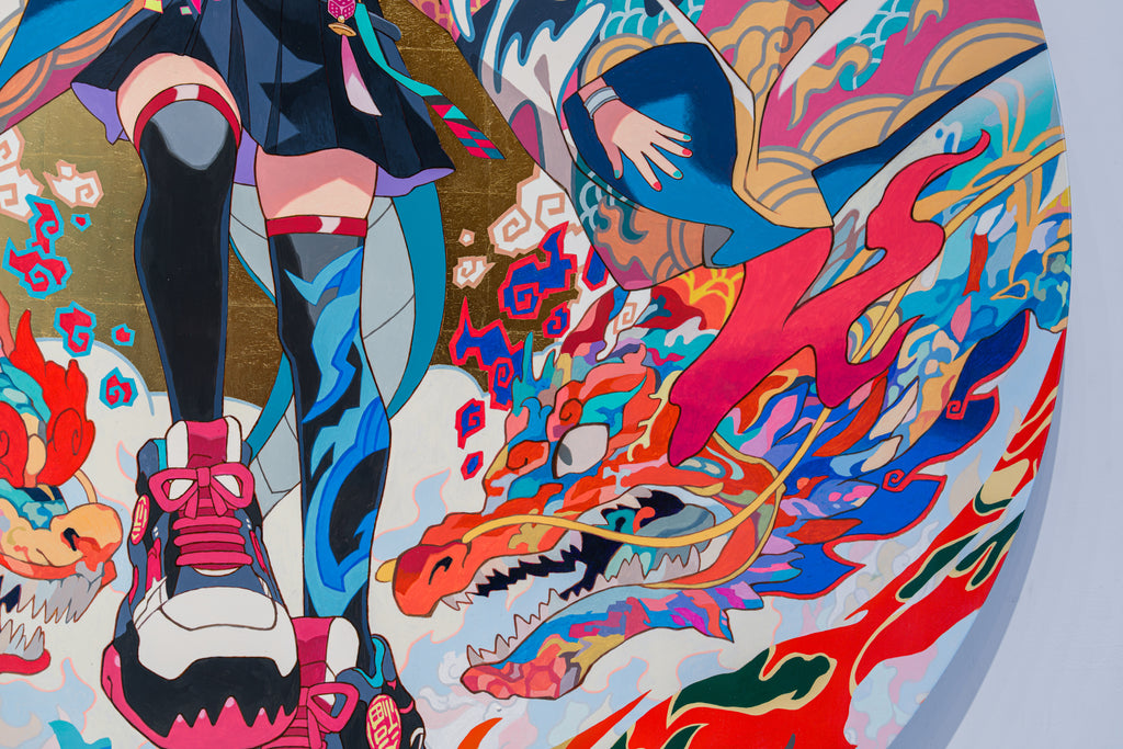 Universe, NAOKI SAITO, 2026Gold leaf, Acrylic, On canvas120.0φ × 5.0 cm*Applications for artwork purchases are accepted on an entry basis. Please submit your application using this entry form.