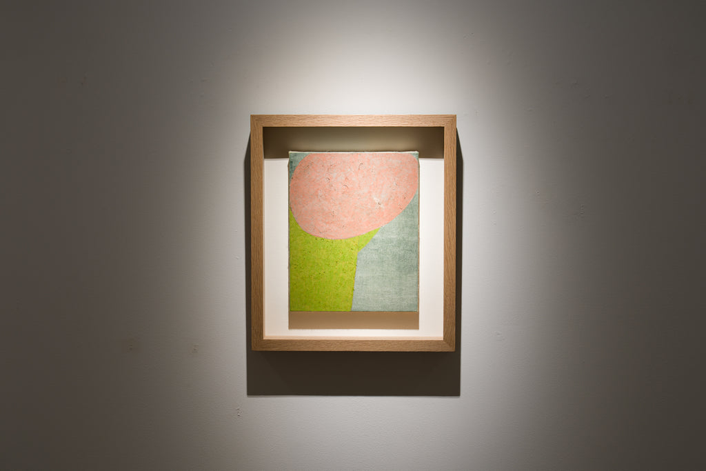 crouching and standing up I, NOBUKO WATABIKI, 2008Oil pastel, Japanese paper mounted on panel27.3 × 22.0 cm