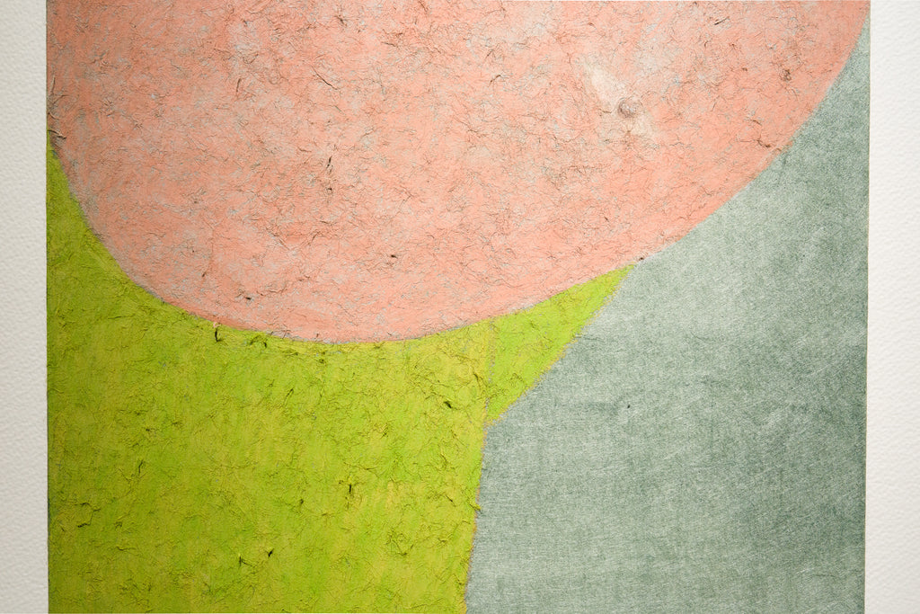 crouching and standing up I, NOBUKO WATABIKI, 2008Oil pastel, Japanese paper mounted on panel27.3 × 22.0 cm