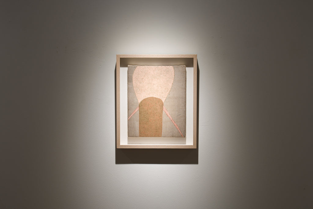 crouching and standing up III, NOBUKO WATABIKI, 2008Oil pastel, Japanese paper mounted on panel27.3 × 22.0 cm