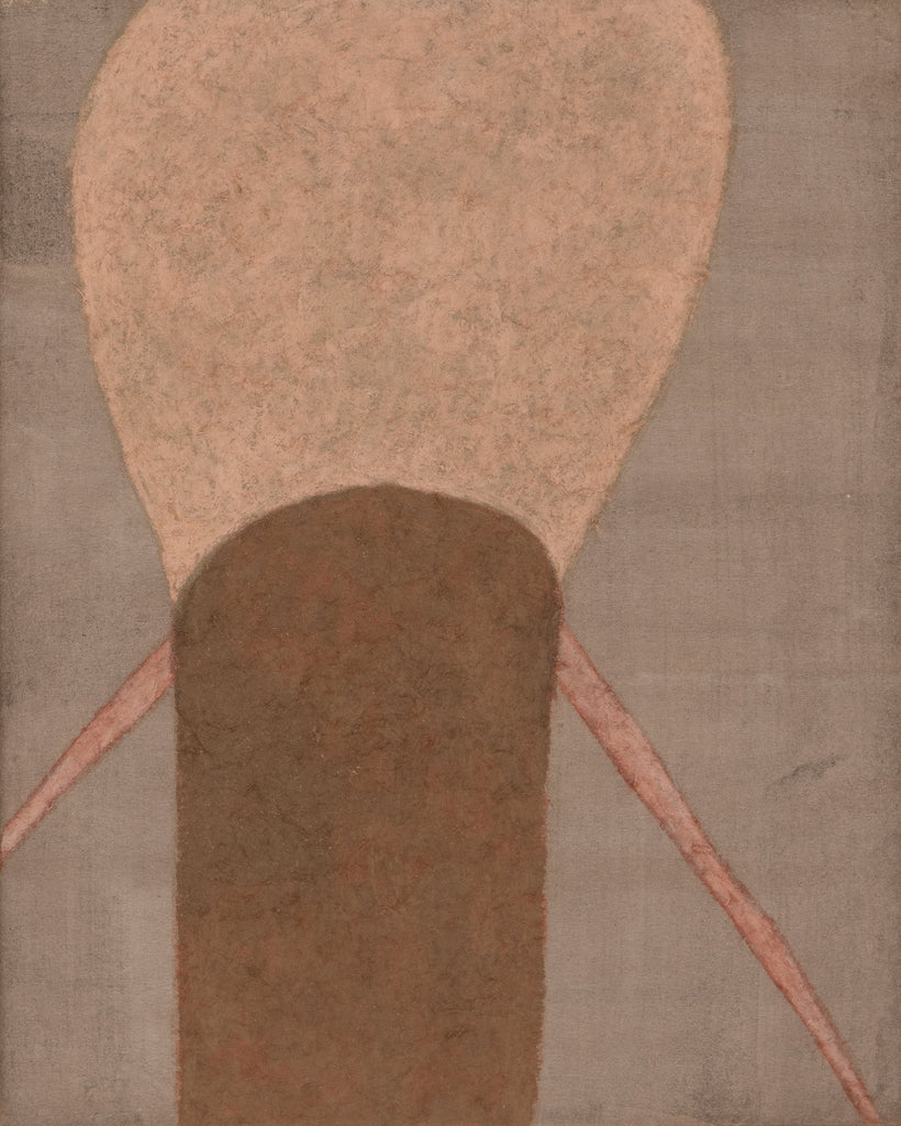 crouching and standing up III, NOBUKO WATABIKI, 2008Oil pastel, Japanese paper mounted on panel27.3 × 22.0 cm