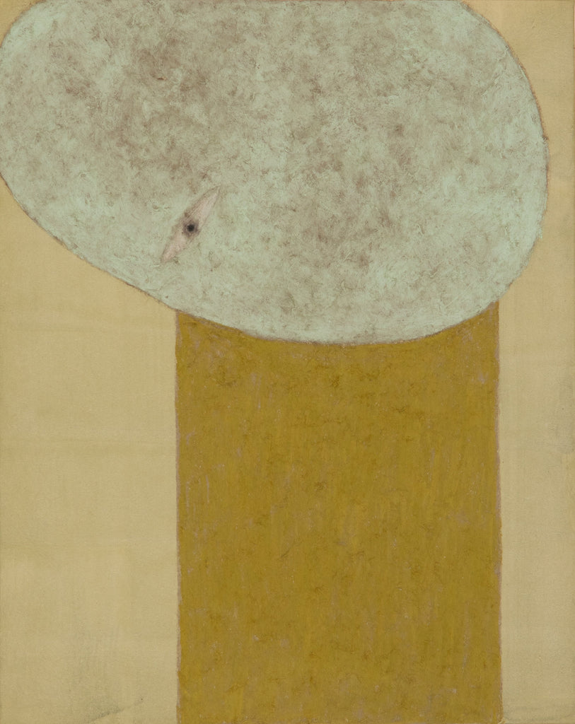 crouching and standing up IV, NOBUKO WATABIKI, 2008Oil pastel, Japanese paper mounted on panel27.3 × 22.0 cm